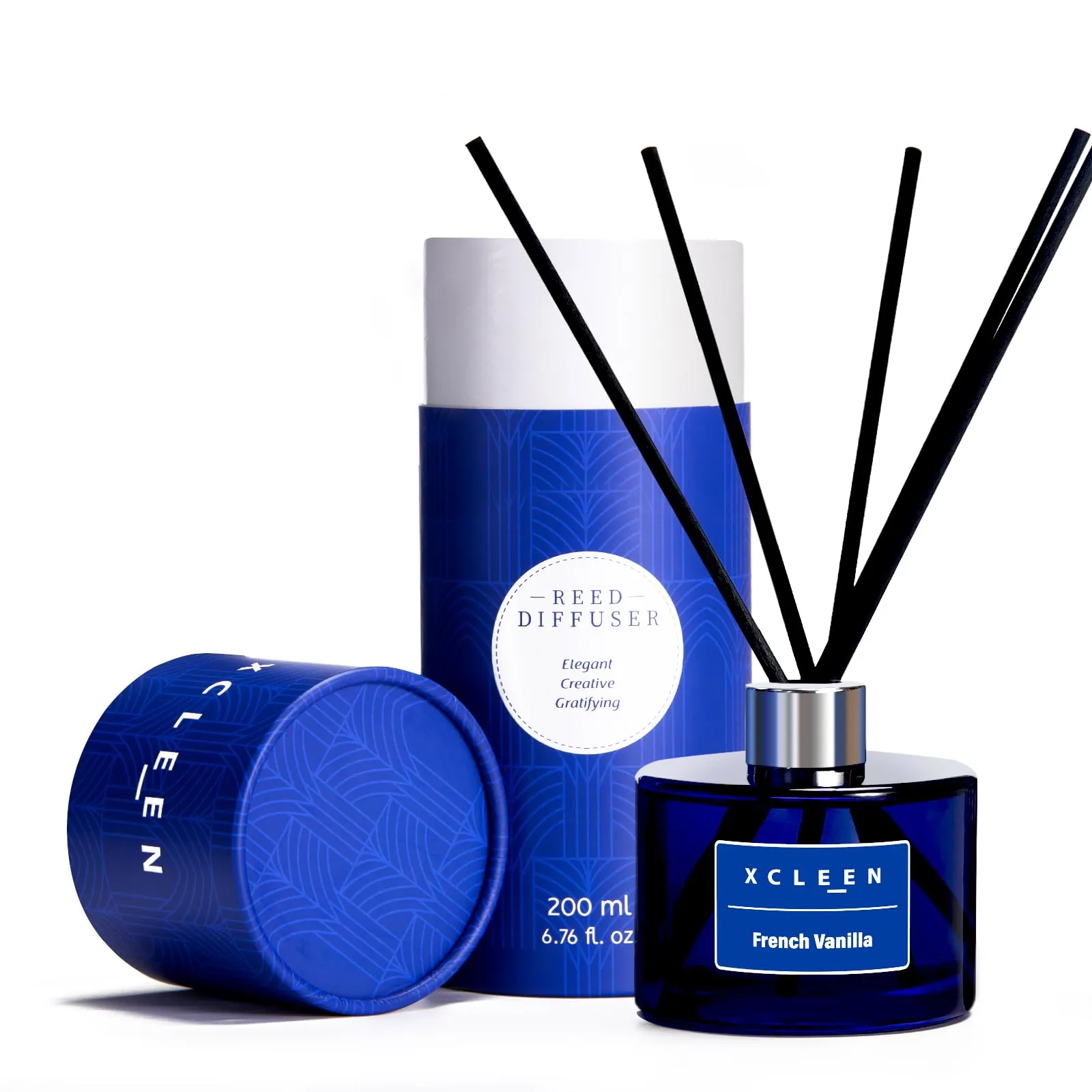Reed Diffuser Set for Home| 3.7 Oz(110ml) Hawaiian Holiday Fragrance Diffuser | with Mangoes, Pineapples, Peaches & Melons Scented Oil Sticks Diffuser, Air Fresheners for Home, Bathroom
