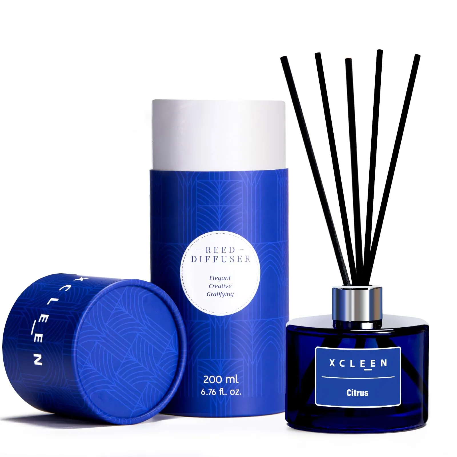 Reed Diffuser Set for Home| 3.7 Oz(110ml) Hawaiian Holiday Fragrance Diffuser | with Mangoes, Pineapples, Peaches & Melons Scented Oil Sticks Diffuser, Air Fresheners for Home, Bathroom