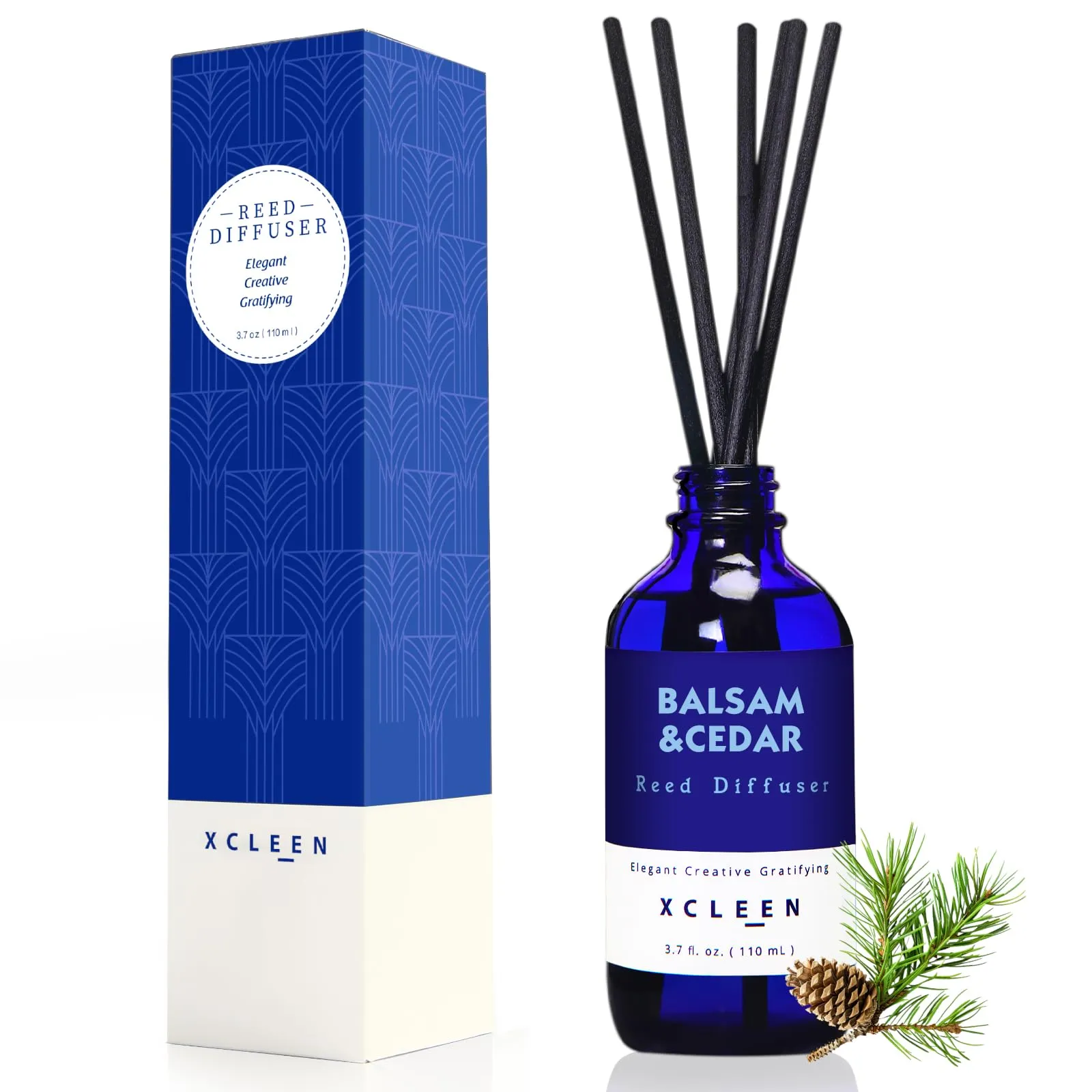 Reed Diffuser Set for Home| 3.7 Oz(110ml) Hawaiian Holiday Fragrance Diffuser | with Mangoes, Pineapples, Peaches & Melons Scented Oil Sticks Diffuser, Air Fresheners for Home, Bathroom