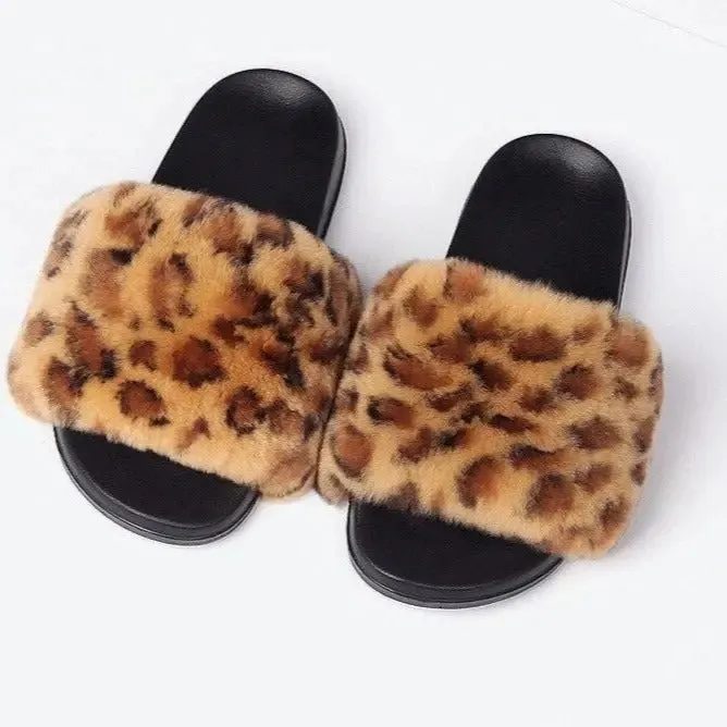 Ria Faux Fur Indoor & Outdoor Sliders