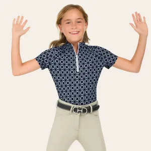 R.J. Classics Girl's Lucy Jr. Schooling Shirt | Navy Chain
