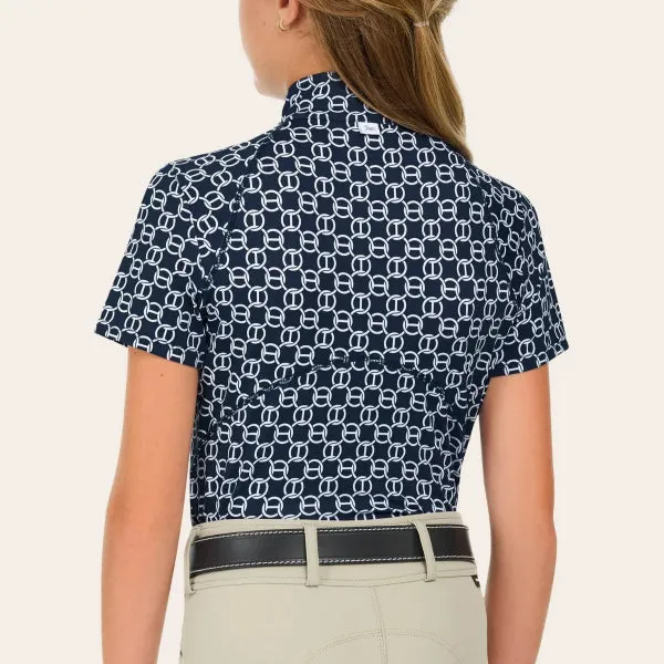 R.J. Classics Girl's Lucy Jr. Schooling Shirt | Navy Chain