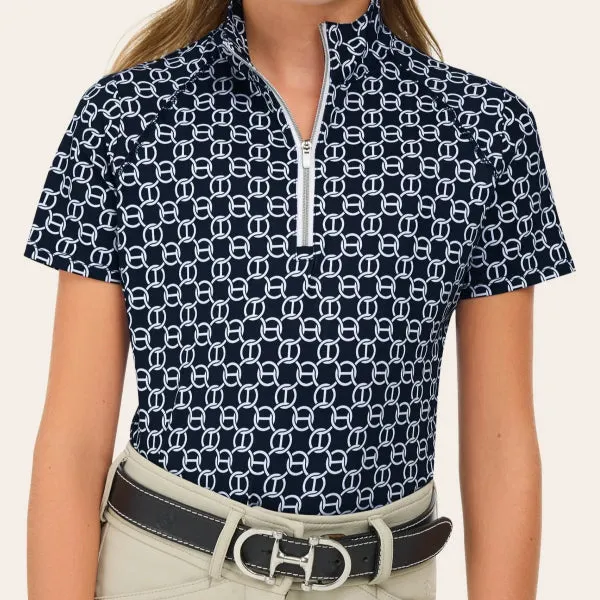 R.J. Classics Girl's Lucy Jr. Schooling Shirt | Navy Chain
