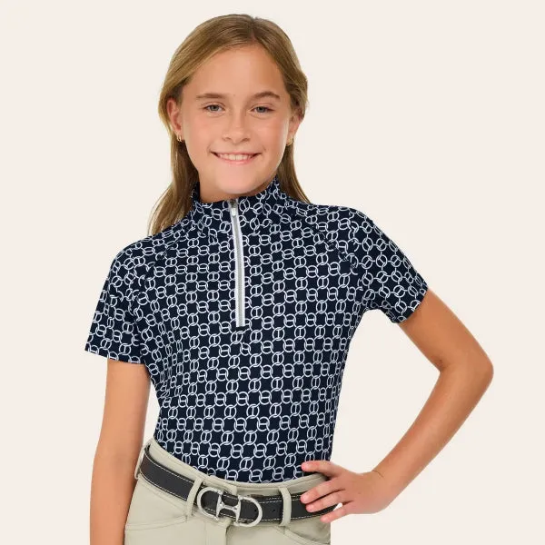 R.J. Classics Girl's Lucy Jr. Schooling Shirt | Navy Chain