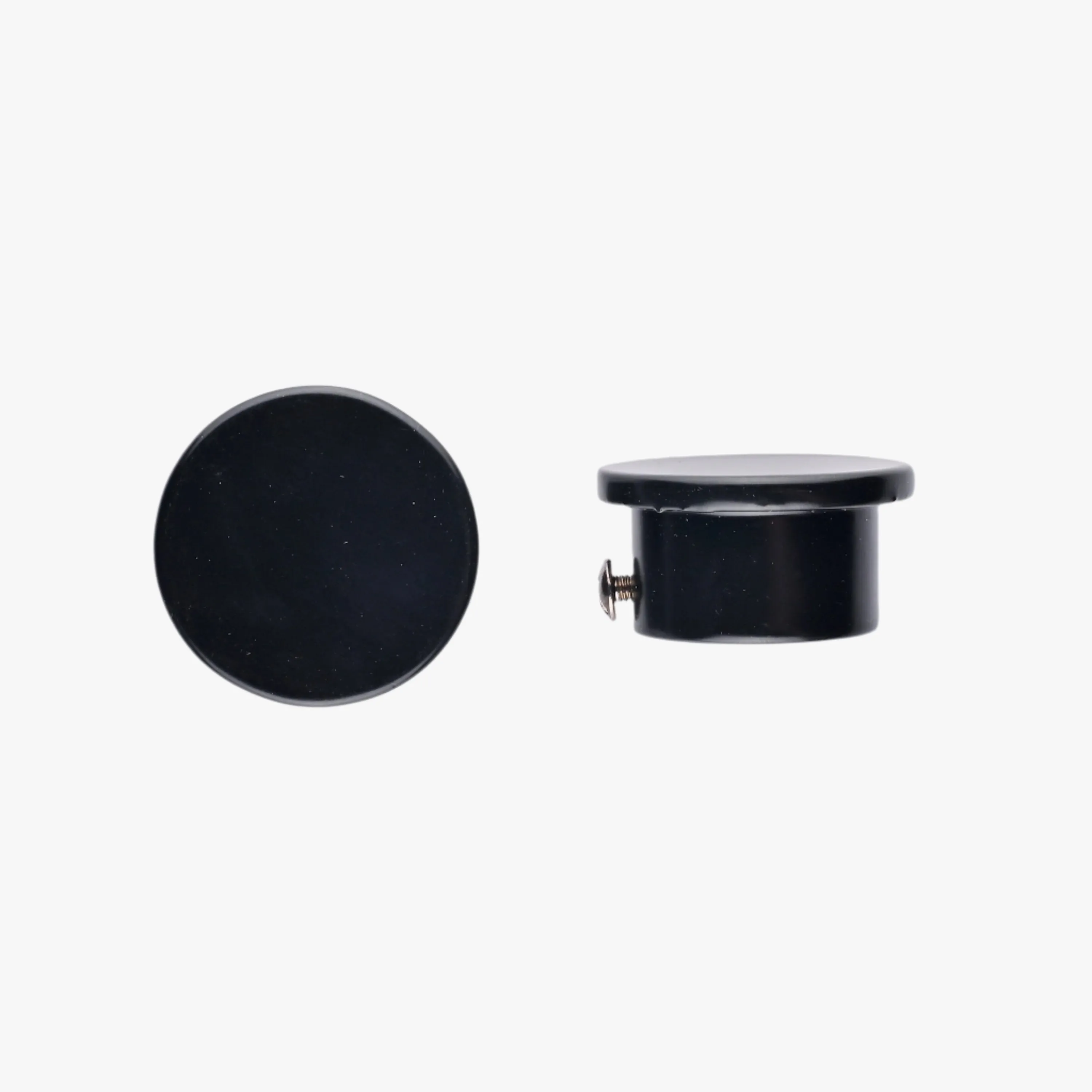 Rod End Caps 25mm - Black
