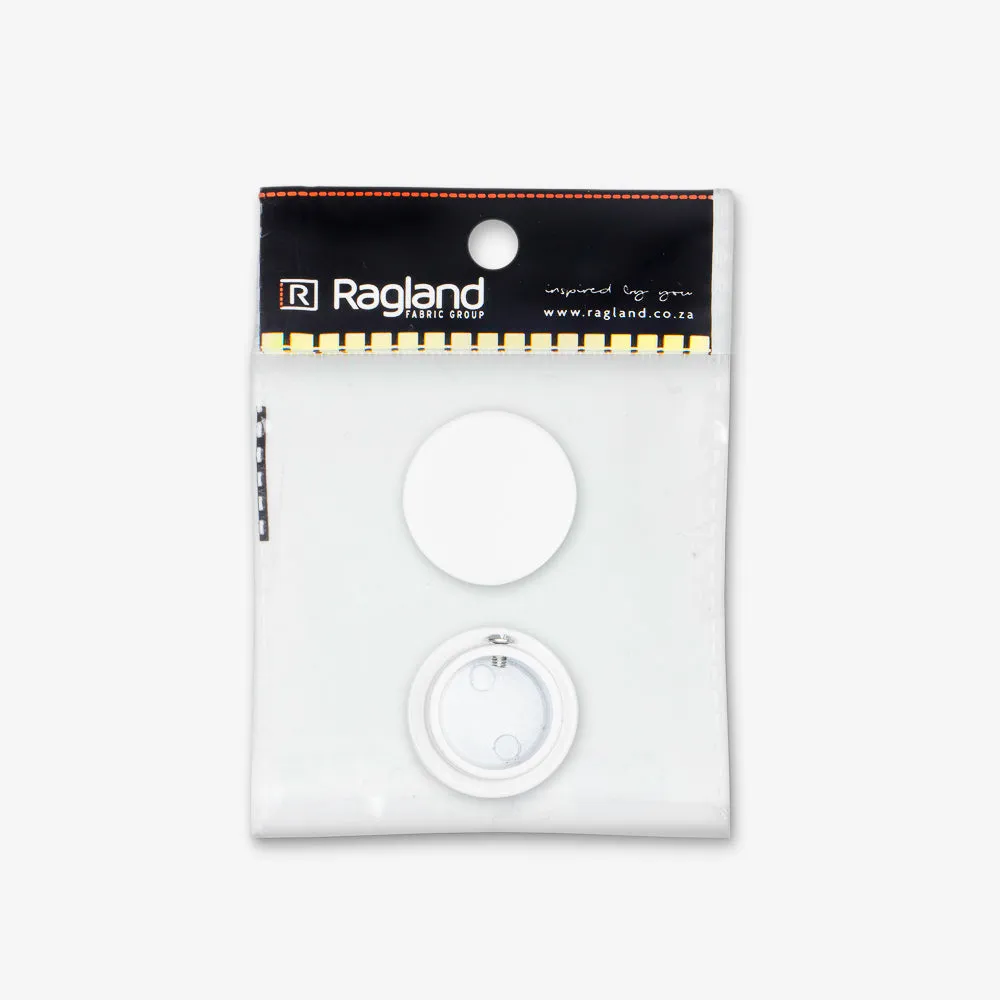 Rod End Caps 25mm - White
