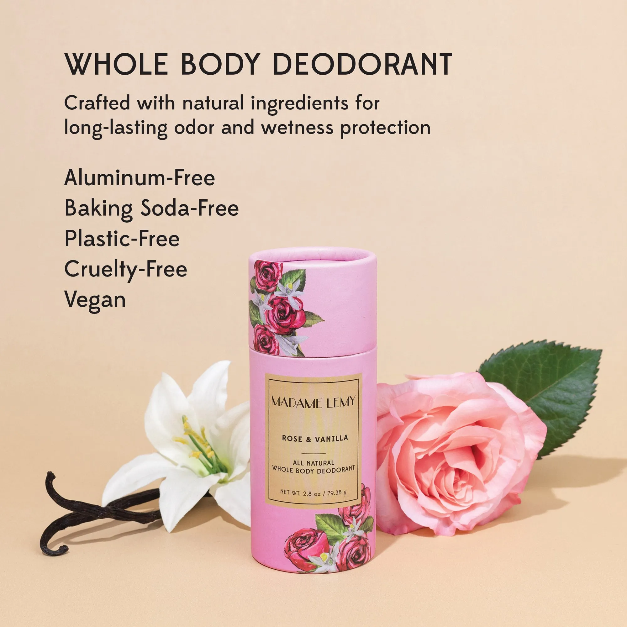 Rose & Vanilla<br>Whole Body Stick Deo