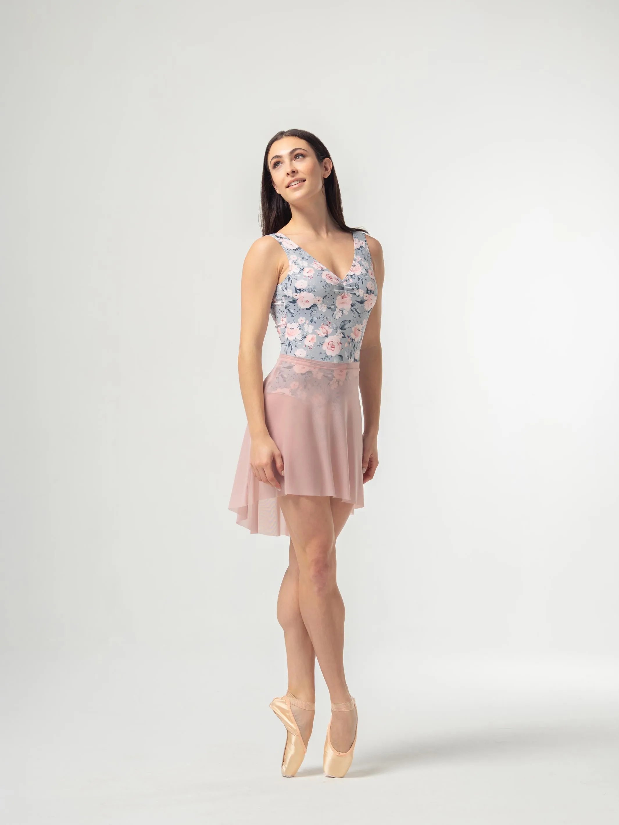 Rose Pink Short Mesh Skirt