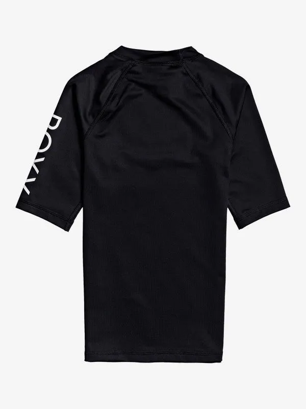 Roxy Girl's 8-16 Whole Hearted Short Sleeve Rashguard