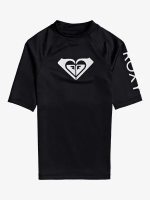 Roxy Girl's 8-16 Whole Hearted Short Sleeve Rashguard