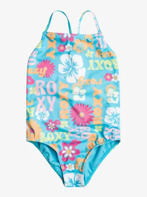 Roxy Girls Flower Vintage Power One-Piece Swimsuit For Girls