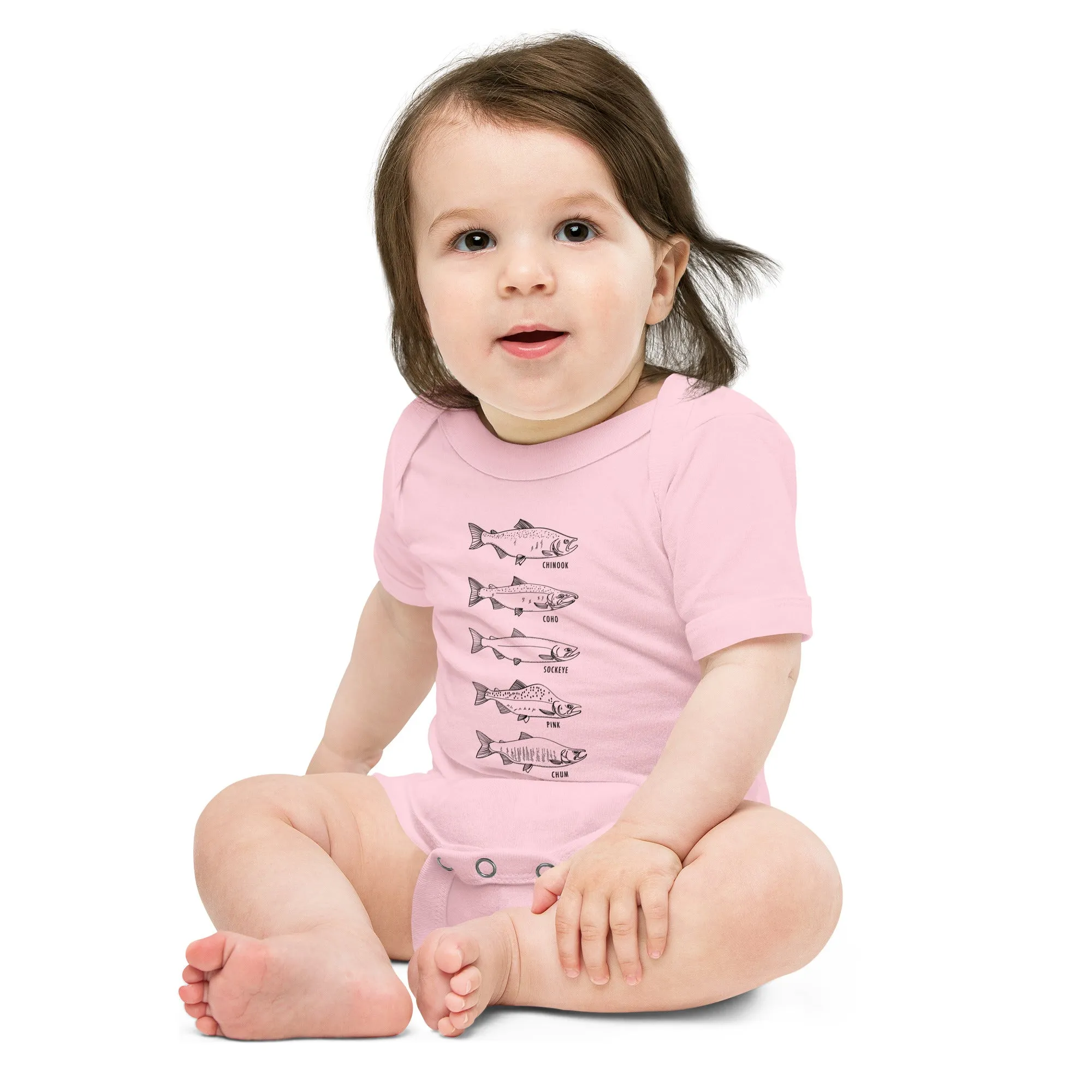 Salmon Series Baby Onesie