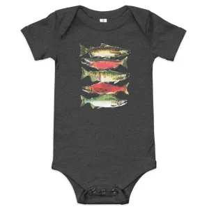 Salmon Series Baby Onesie