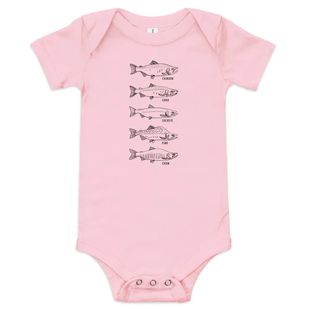 Salmon Series Baby Onesie