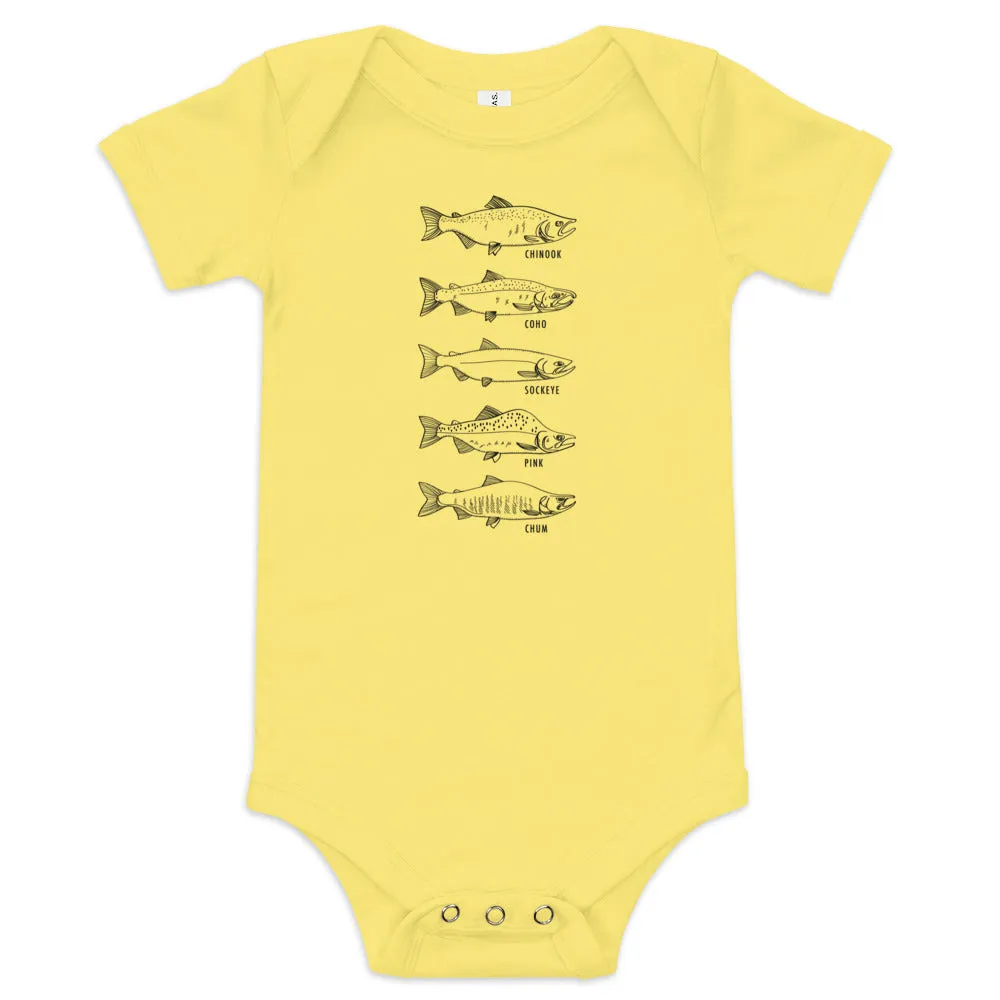 Salmon Series Baby Onesie