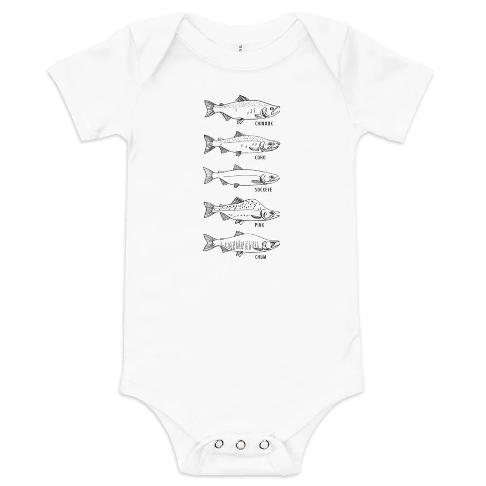 Salmon Series Baby Onesie