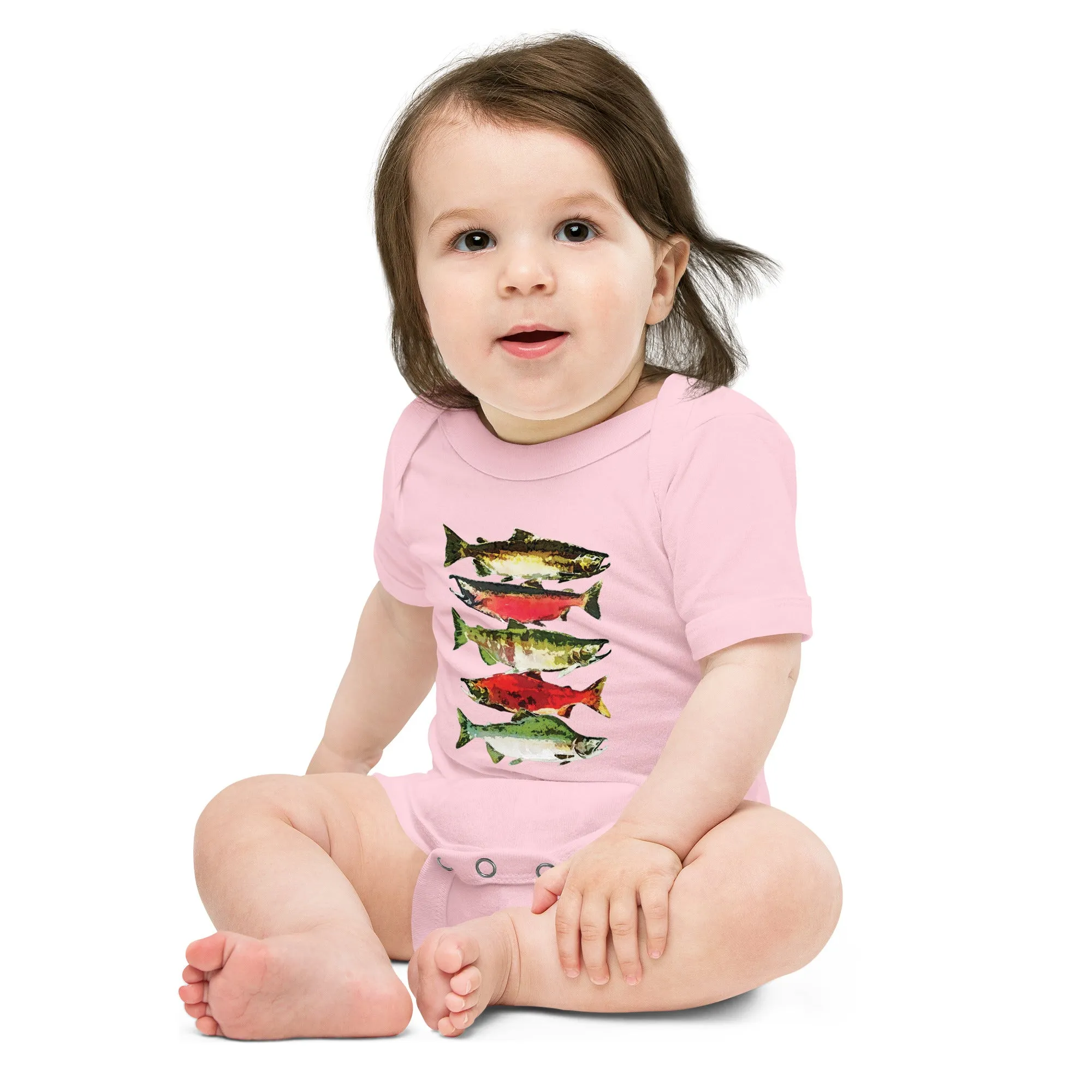 Salmon Series Baby Onesie