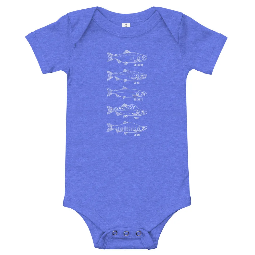 Salmon Series Baby Onesie