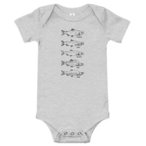 Salmon Series Baby Onesie