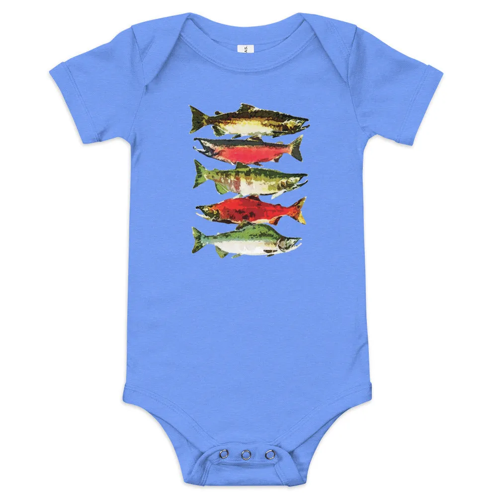 Salmon Series Baby Onesie