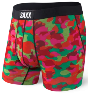 SAXX Ultra Boxer Fly Red Cookie Cutter Camo