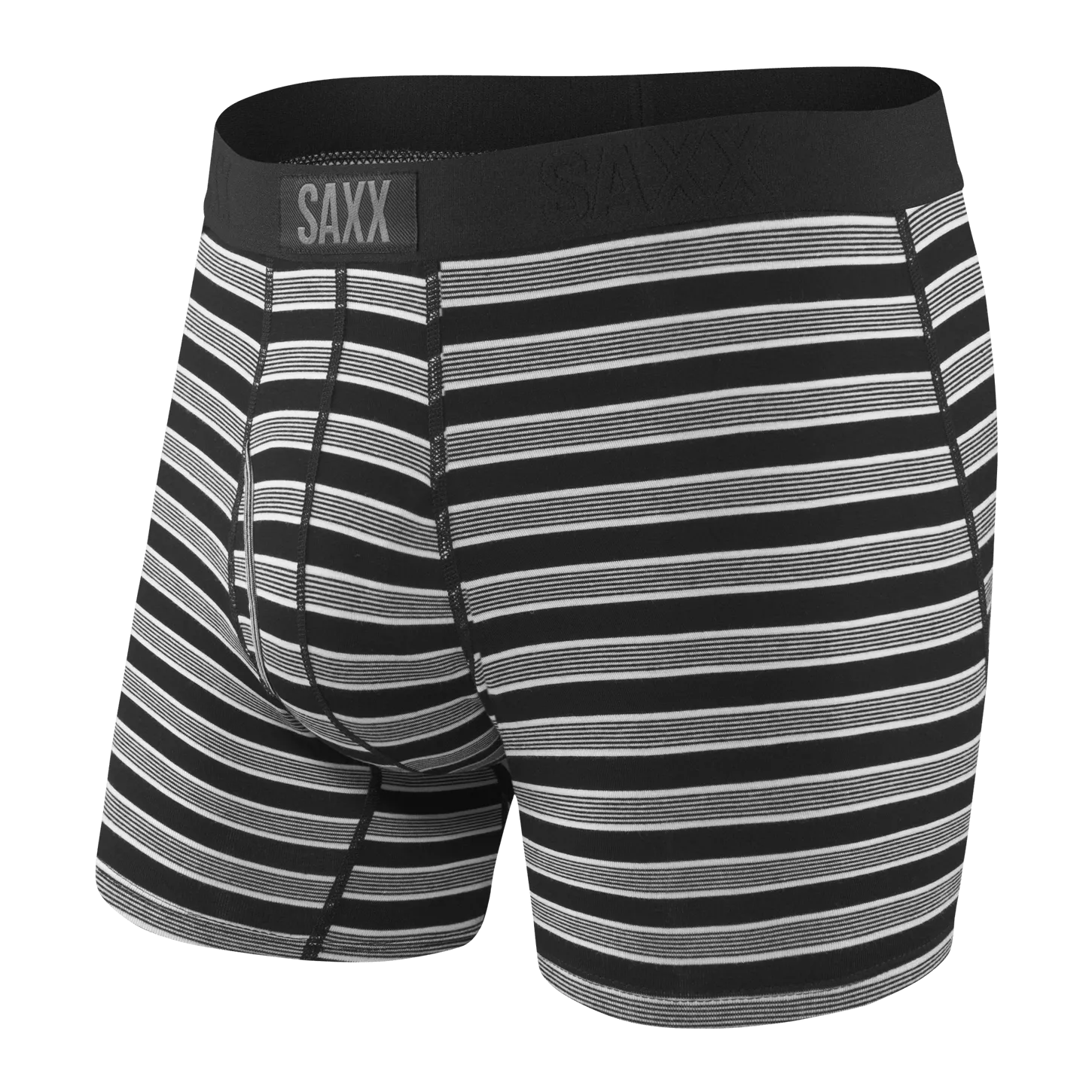 Saxx Ultra Boxers - Black Crew Stripe