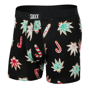 Saxx Vibe Boxers - Bong Appetit - Black