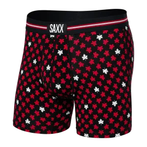 Saxx Vibe Boxers - Maple Leaf - Black