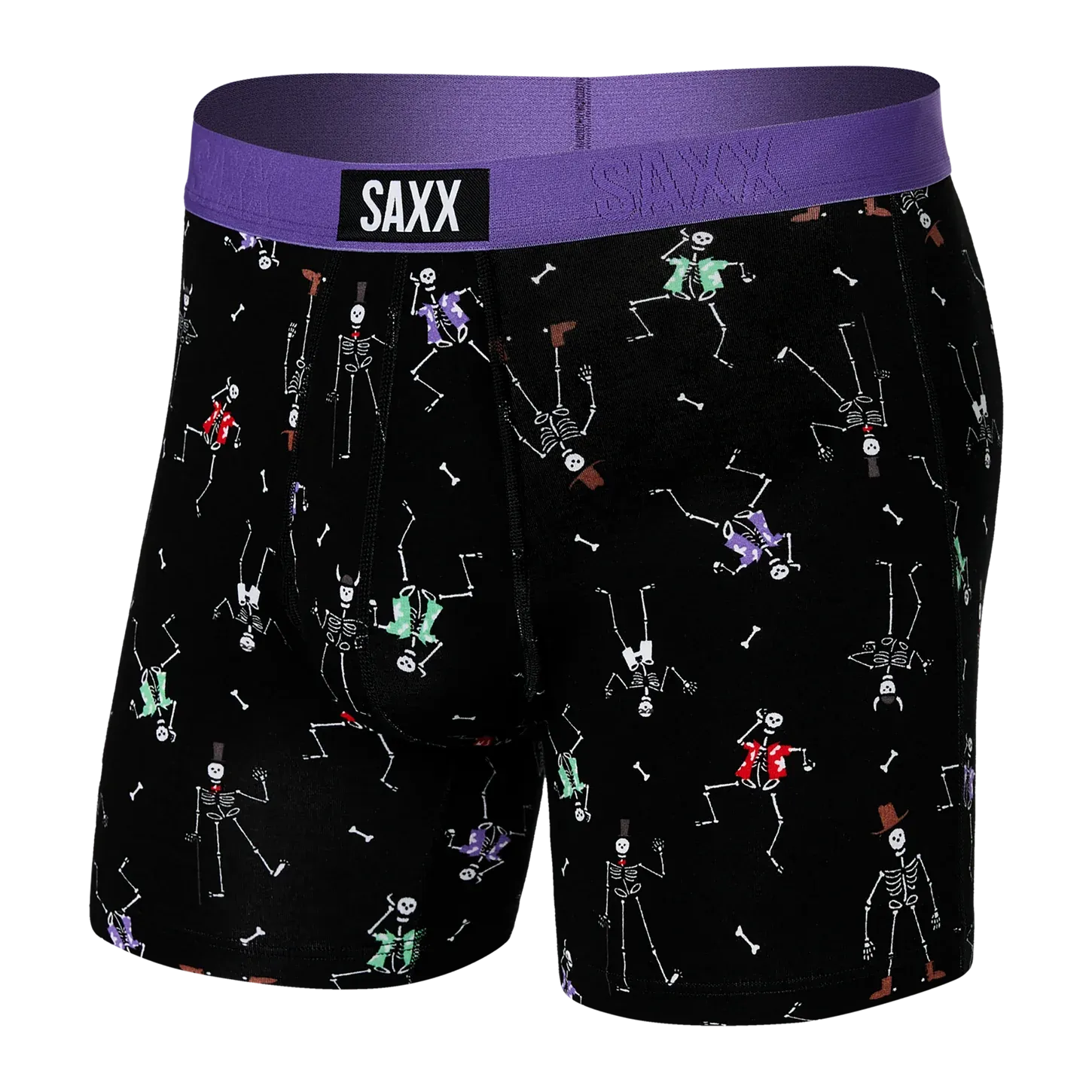 Saxx Vibe Underwear - Dancing Skellies- Black