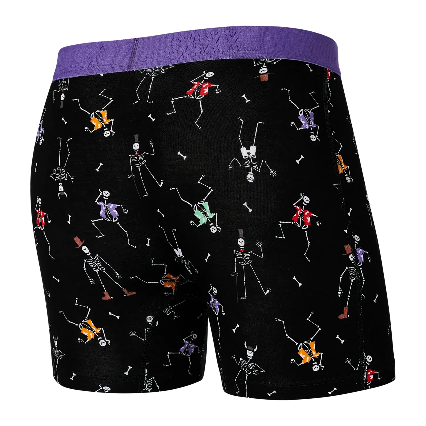 Saxx Vibe Underwear - Dancing Skellies- Black