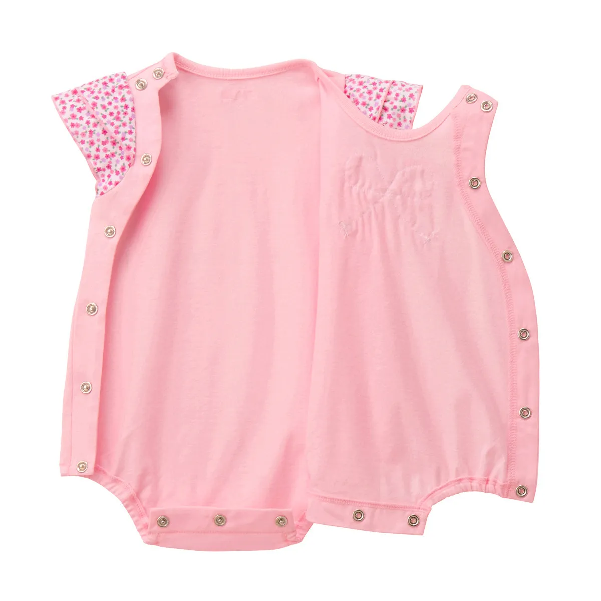 Short Sleeve Onesie with Puffed Sleeves