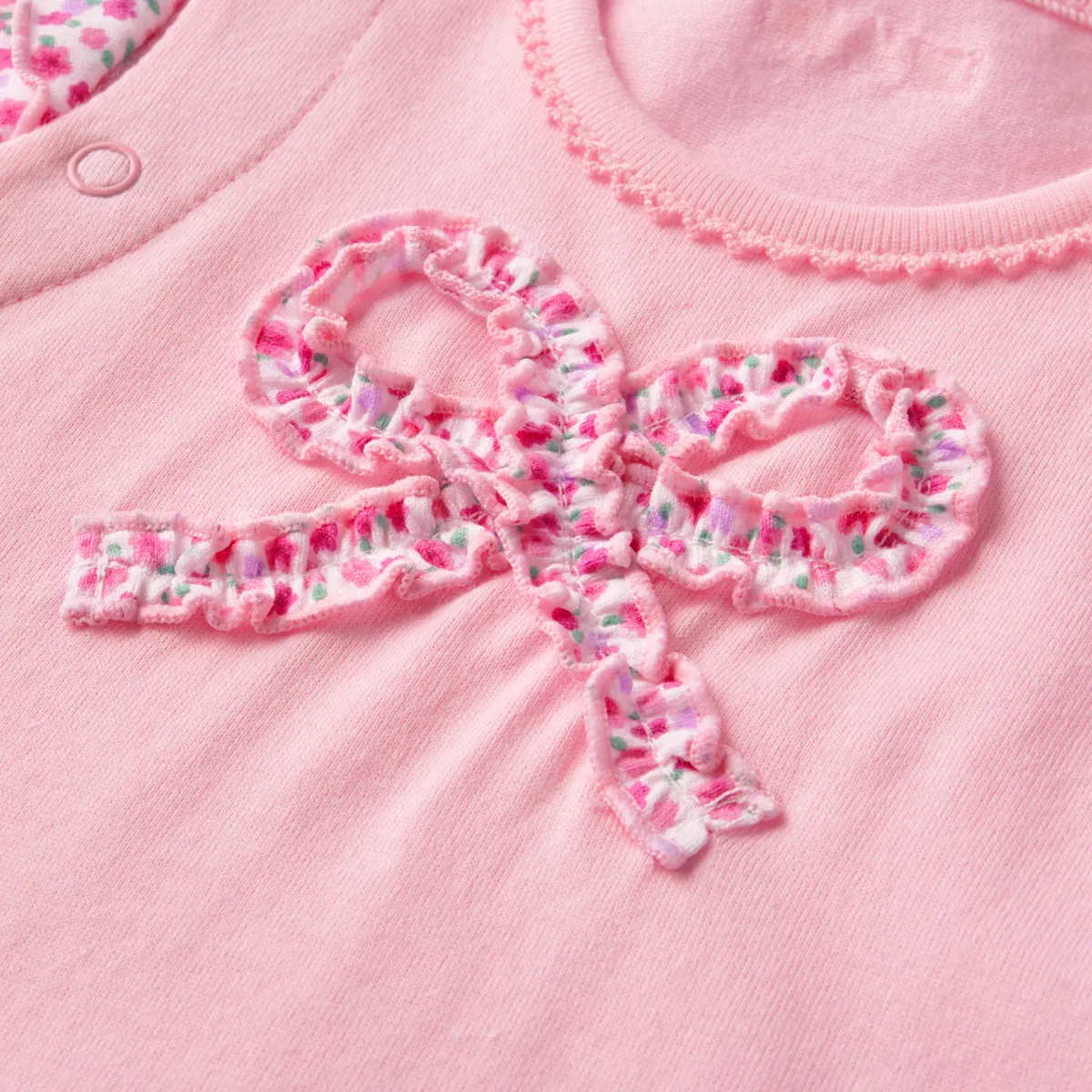 Short Sleeve Onesie with Puffed Sleeves