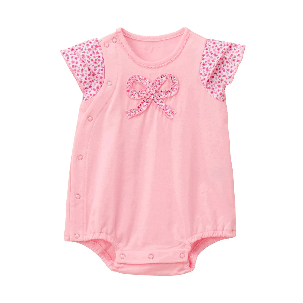 Short Sleeve Onesie with Puffed Sleeves