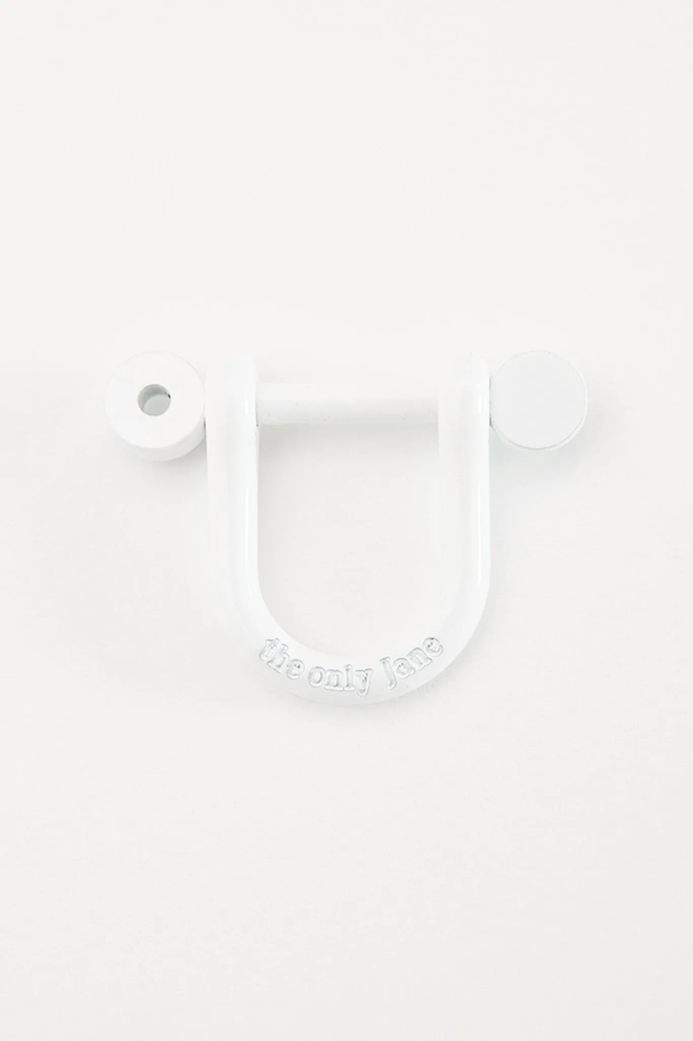 Signature Anchor Charm in White Enamel