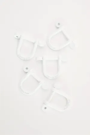 Signature Anchor Charm in White Enamel