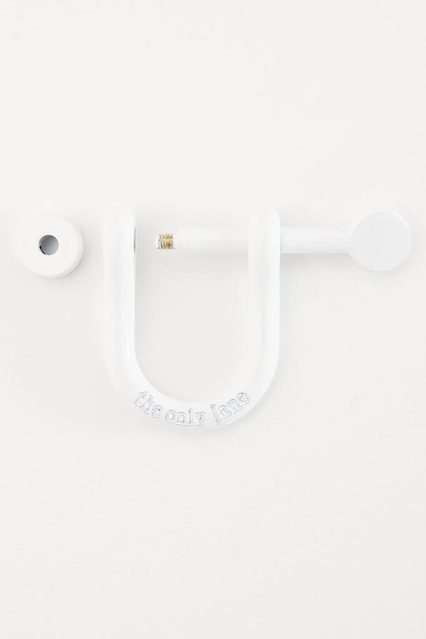 Signature Anchor Charm in White Enamel
