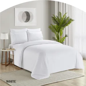 Simon Baker Organic Bamboo Cotton White 4 Piece Sheet Set