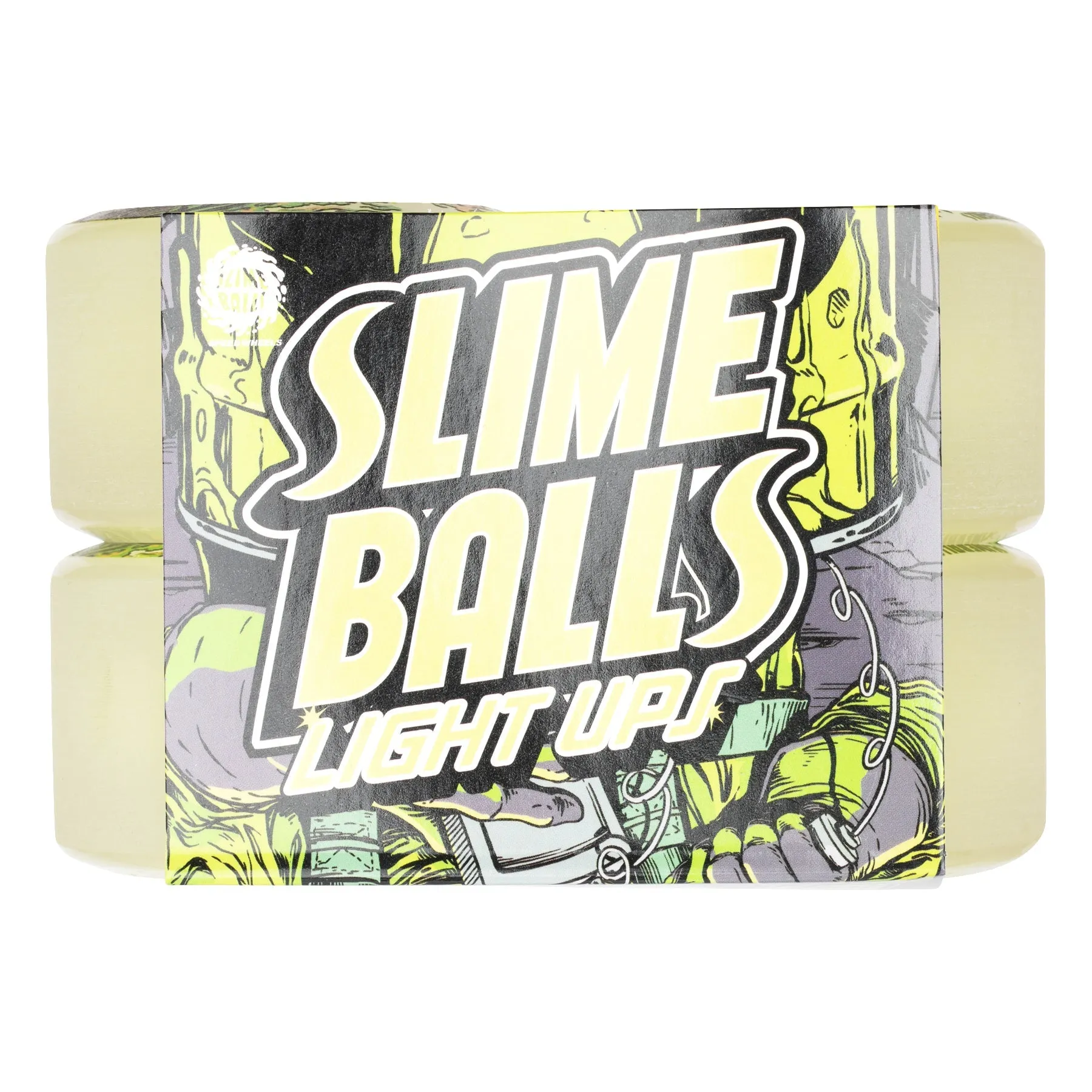 SLIME BALLS X CREATURE ATOMIC LIGHT UPS SLIME GITD 60MM 78A SKATEBOARD WHEELS