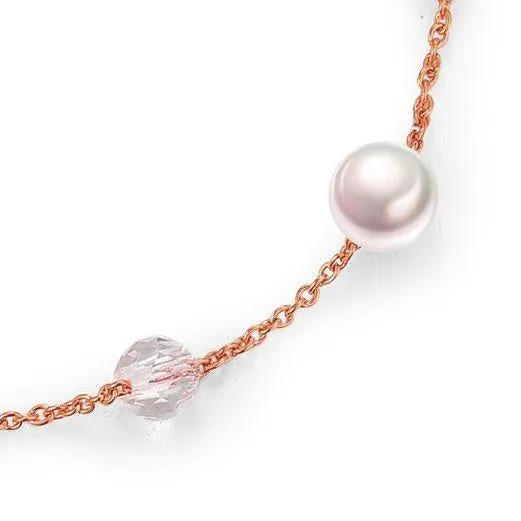 Sphere / Pearl Rose Gold Crystal