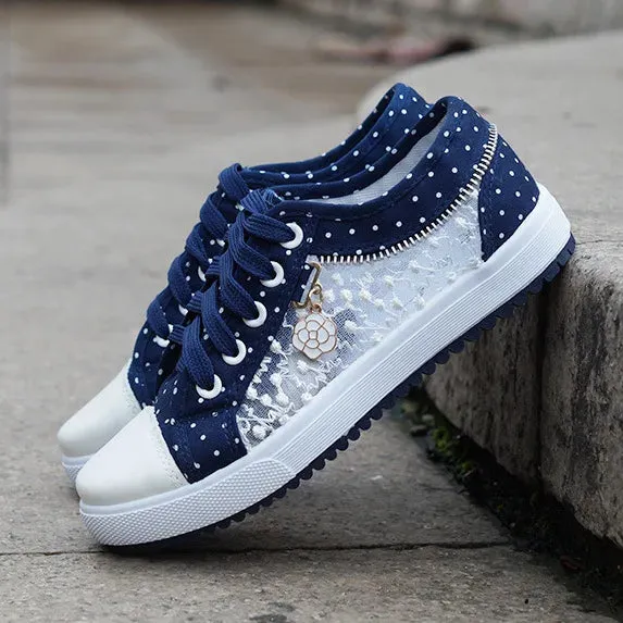Spring and Summer Ladies Hollow Cowboy Mesh Flat Shoes Fashion Casual Breathable Student Beach Mesh Shoes
