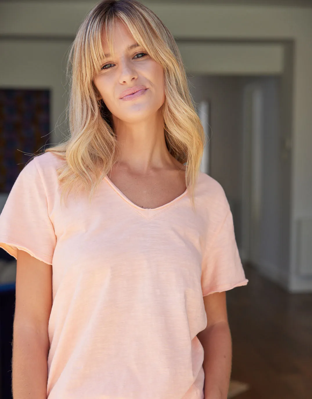 Summer Vee Tee - Sorbet Orange
