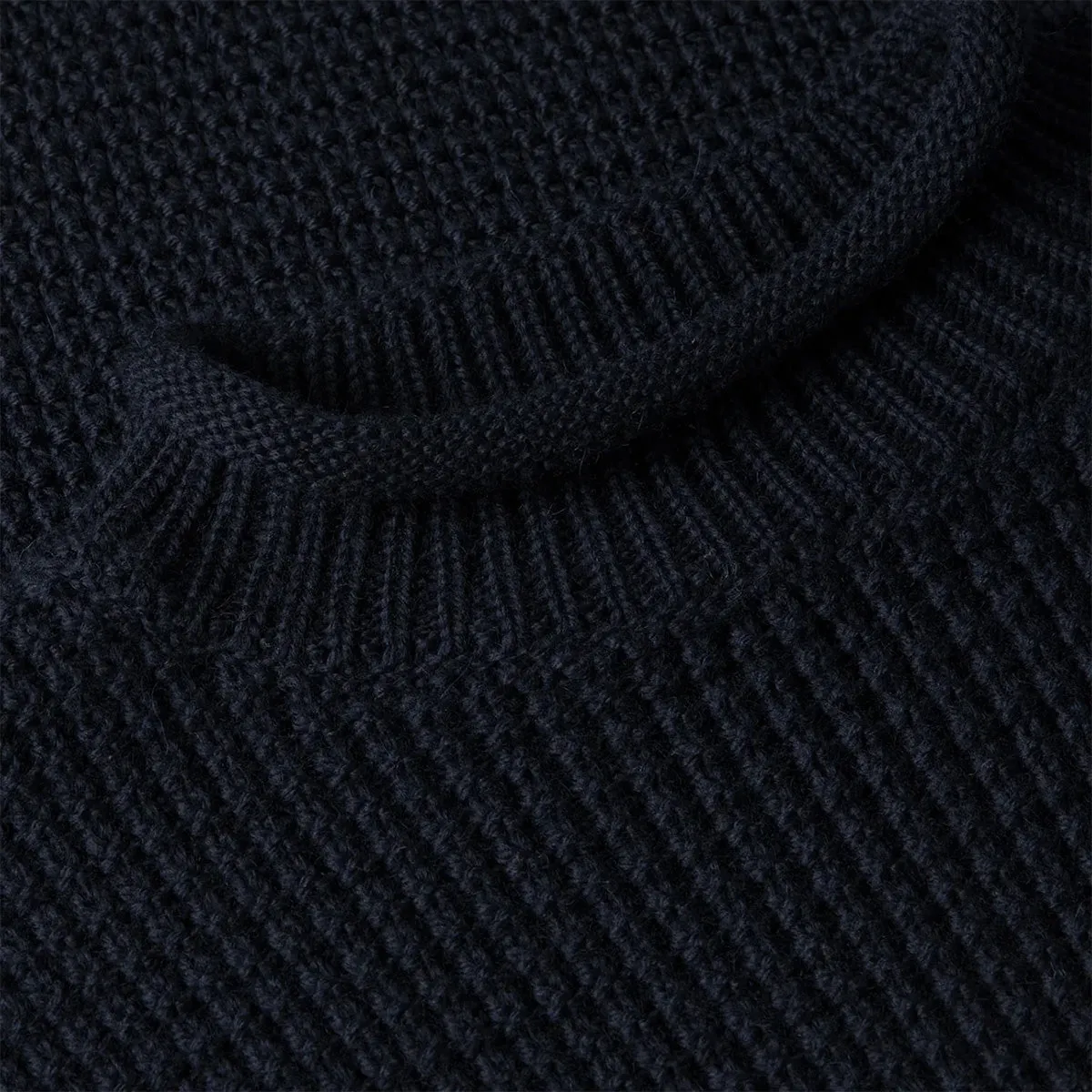 Sunspel Merino Fisherman Jumper Navy