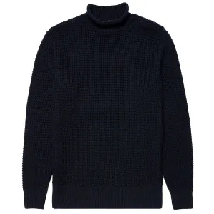 Sunspel Merino Fisherman Jumper Navy