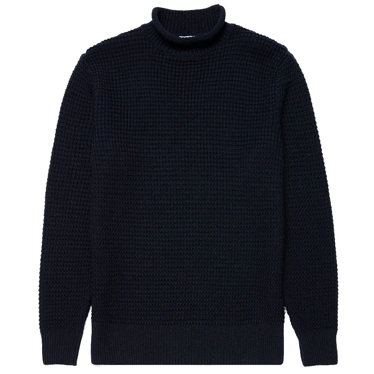 Sunspel Merino Fisherman Jumper Navy