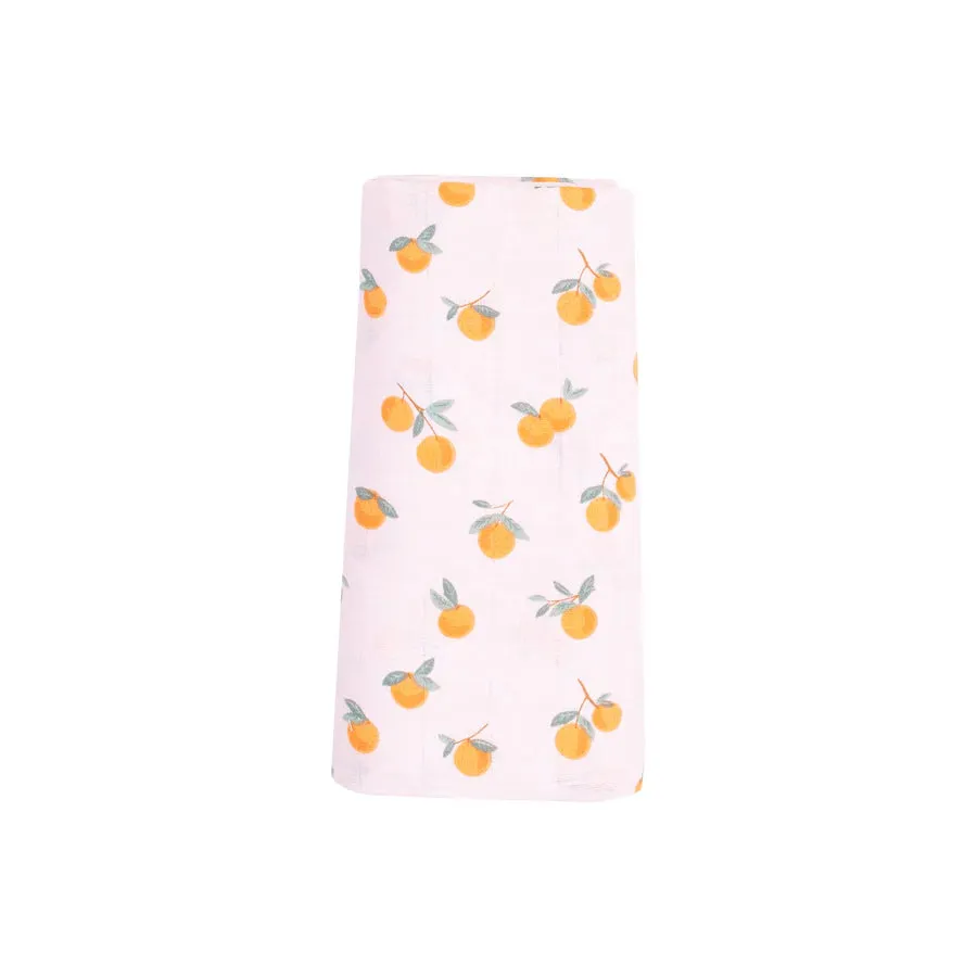 Swaddle Blanket, Sweet Clementines
