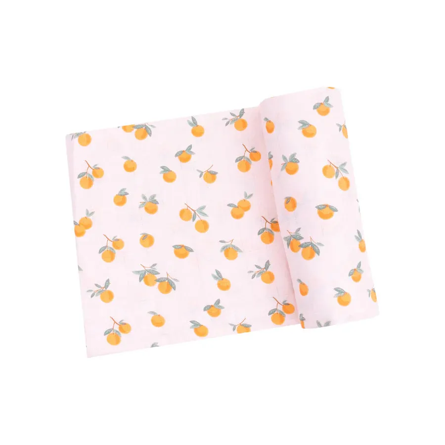 Swaddle Blanket, Sweet Clementines