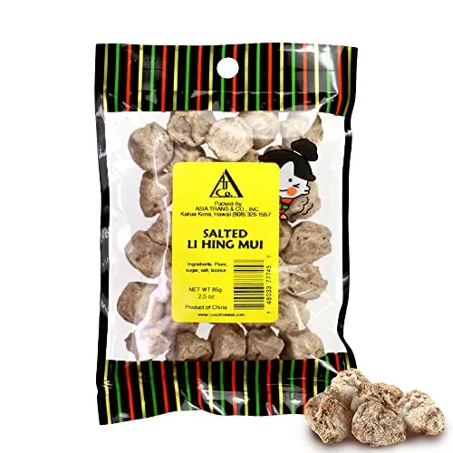 Sweet Seedless Li Hing Mui Crack Seed Plums | Hawaiian Favorite | Naturally Sweet Dried Asian Plum Candy | 1.25 Ounce