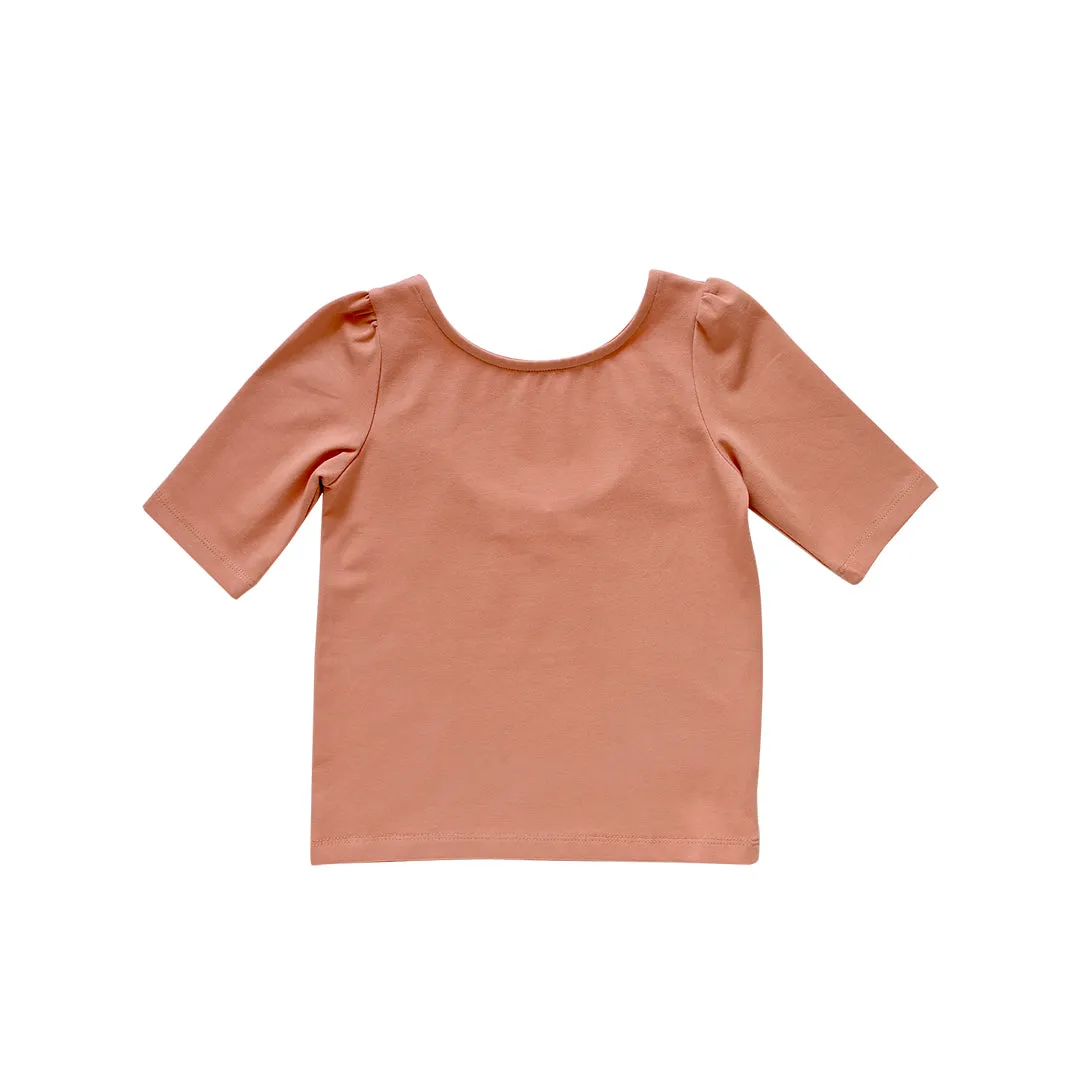 tabitha tee - terracotta pima knit