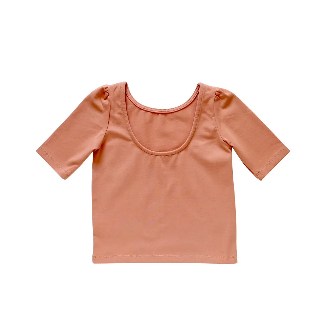 tabitha tee - terracotta pima knit