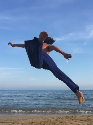 Thai Fisherman Pants Cotton Electric Blue